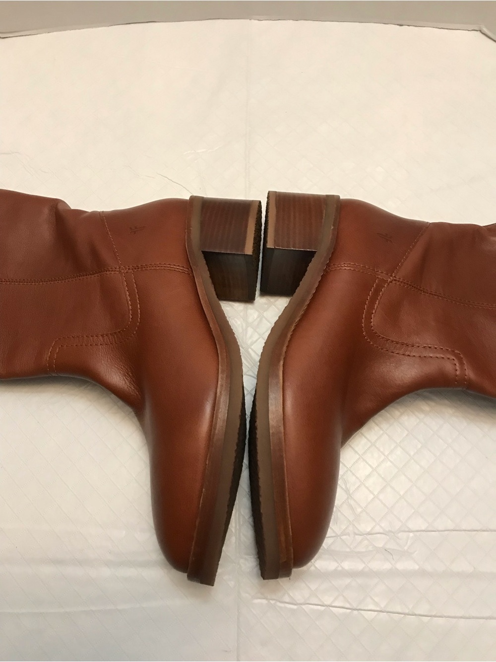 Frye Women's Tall Leather Riding Boots in Chestnut - Picture 11 of 16